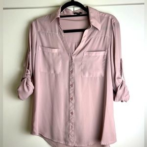 Classic blushed button up